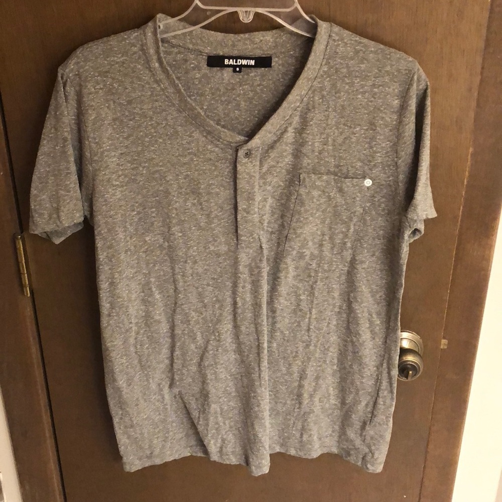 Baldwin short sleeve Henley tee